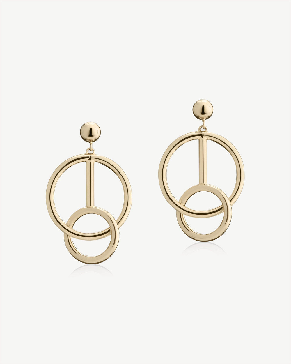 New Arrivals Strathberry Women's Music Bar Hoop Earrings - 22 Carat Gold Gilded - Gold