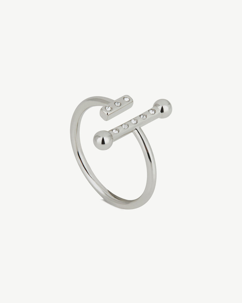 New Arrivals Strathberry Women's Music Bar Ring - Silver