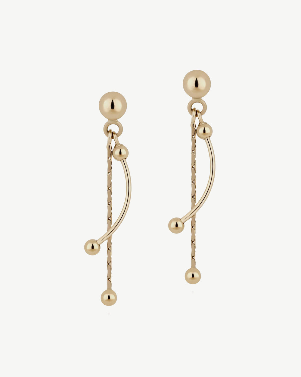 New Arrivals Strathberry Women's Crescent Drop Earrings - 22 Carat Gold Gilded - Gold