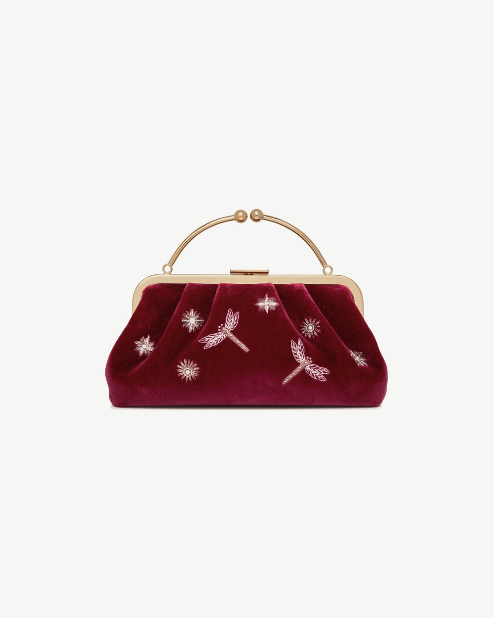 New Arrivals Strathberry Women's Frame Clutch - Burgundy