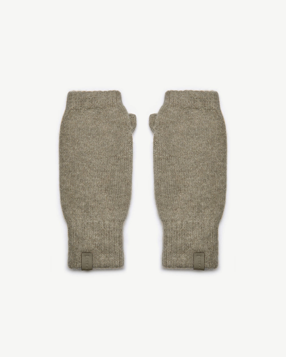 New Arrivals Strathberry Women's Westray Fingerless Cashmere Gloves - Green