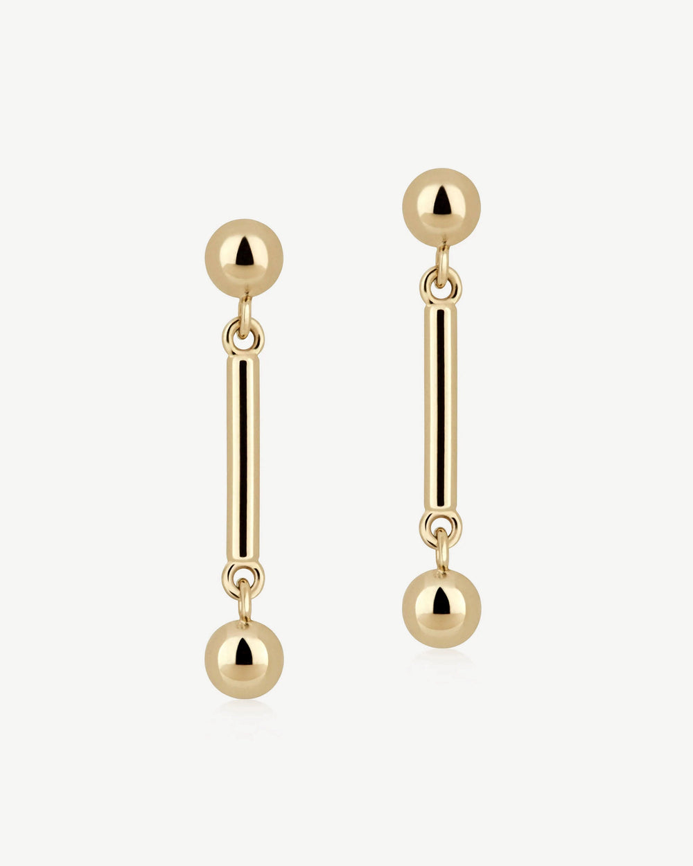 New Arrivals Strathberry Women's Music Bar Earrings - 22 Carat Gold Gilded - Gold