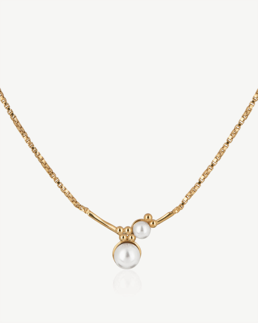 New Arrivals Strathberry Women's Pearl Cluster Necklace - 22 Carat Gold Gilded - Gold