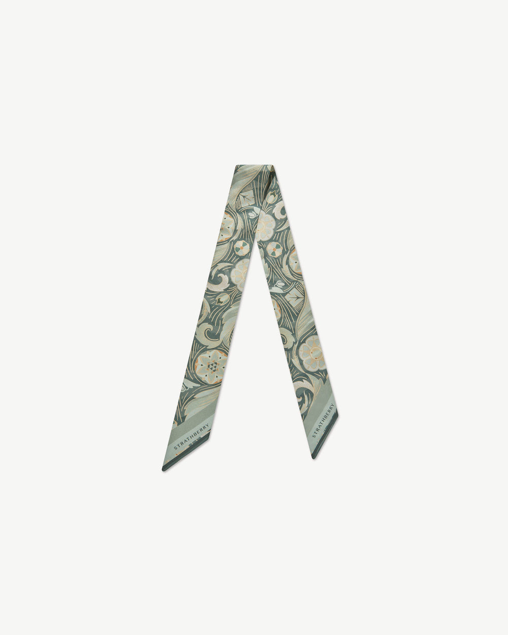 New Arrivals Strathberry Women's Silk Skinny Scarf - Green
