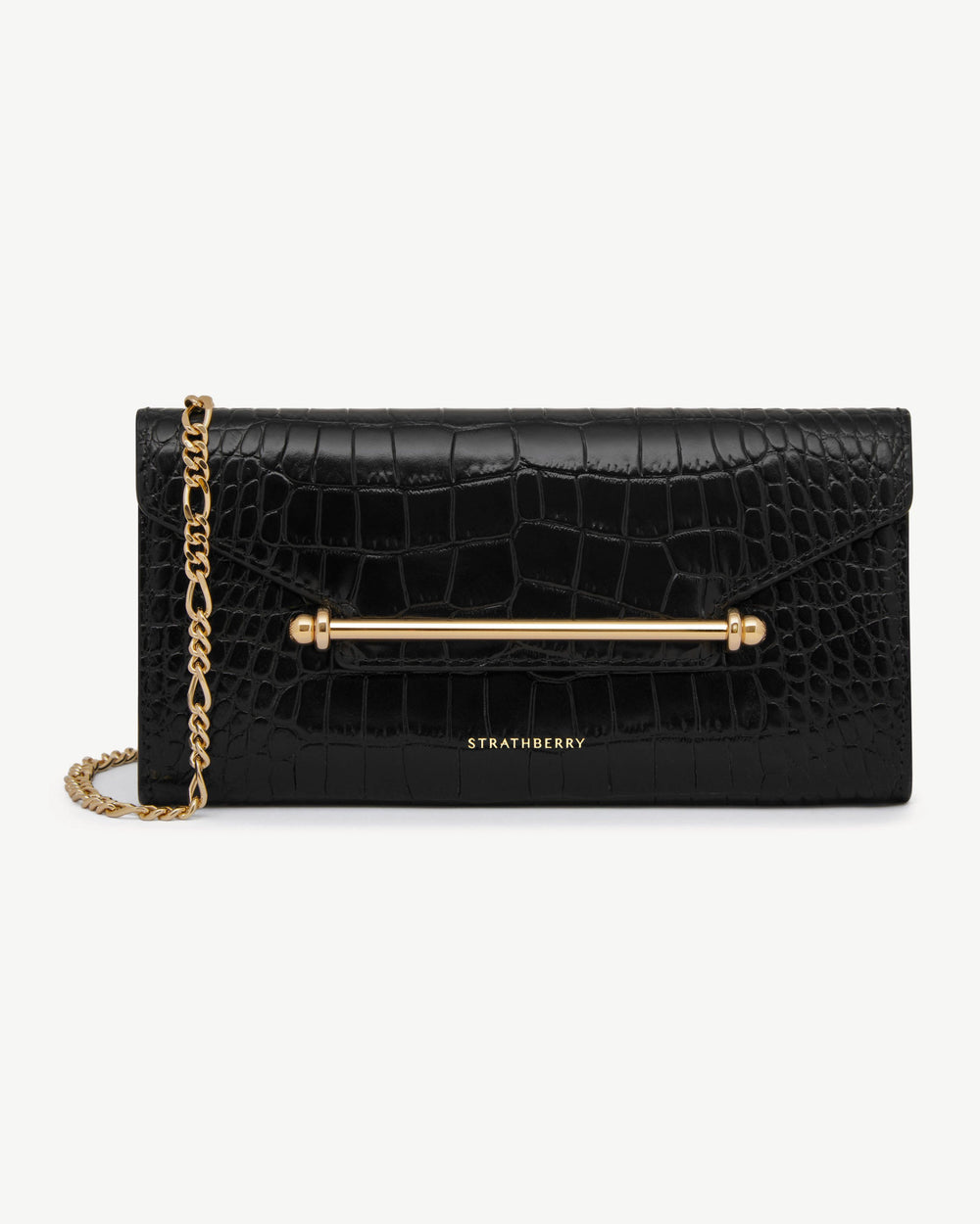 New Arrivals Strathberry Women's Multrees Chain Wallet - Black